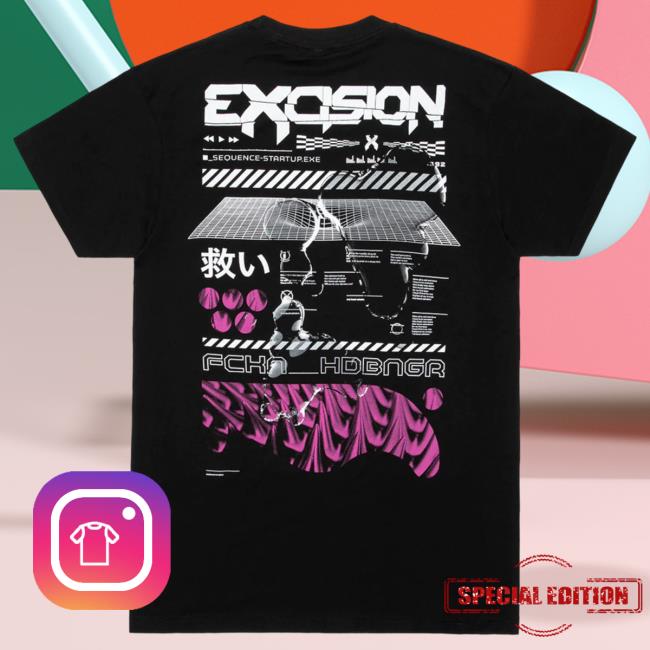 Official Excision Merch Headbanger 2.0 Shirts (Black)