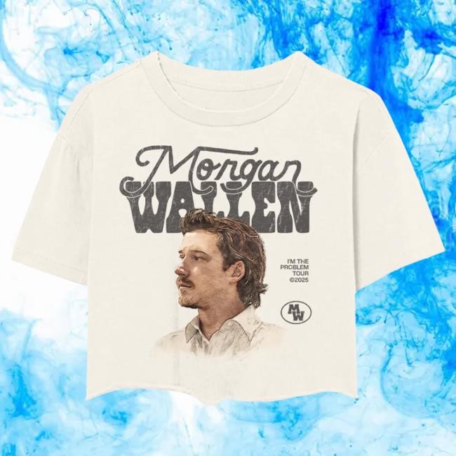 Official Morgan Wallen Merch Store Shop Morgan Wallen I’m The Problem Tour Cropped T Shirt MorganWallen