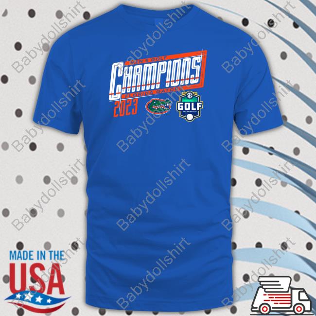 Florida Gators 2023 Sec Men's Golf Champions Tee Shirt