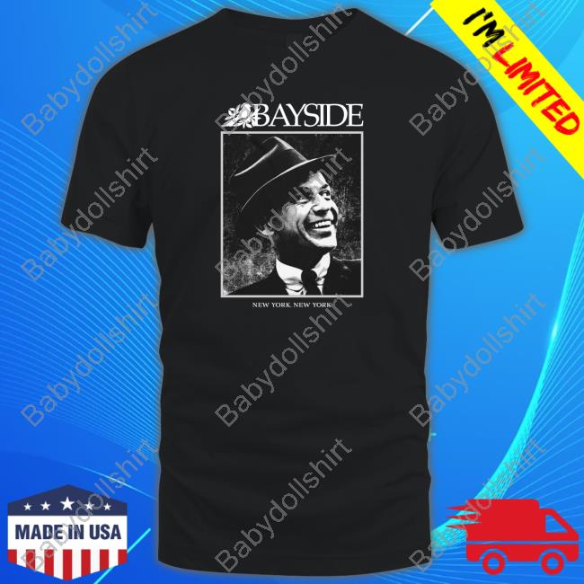 Official Bayside Merch Store | Sinatra Black Bayside Clothing Shop Tshirt