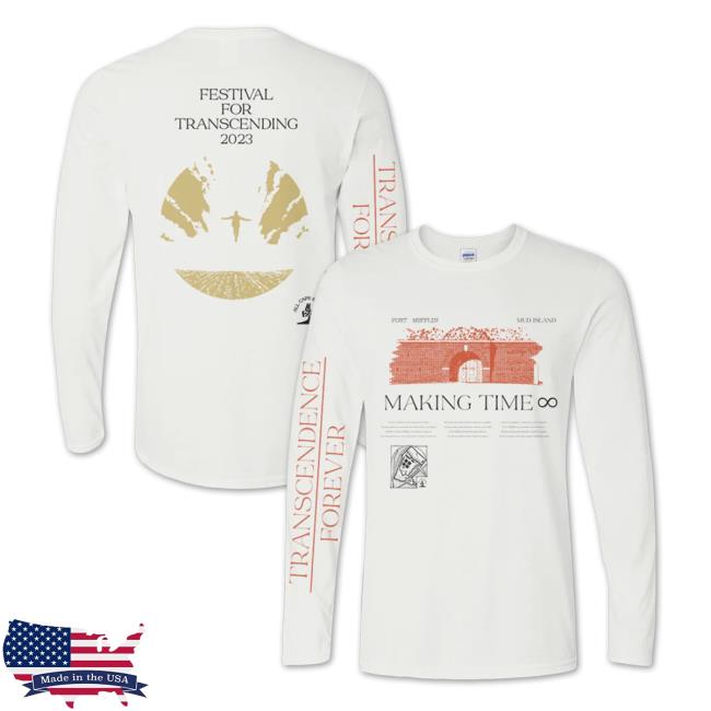 Official Hello Merch Store Making Time All Caps X Making Time Off White Long Sleeve T Shirt Hellomerch