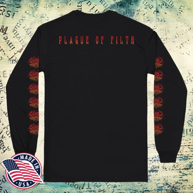 Official Reality Fade Merch Store Guttural Slug 'Plague Of Filth' Long Sleeve Shirt RealityFade