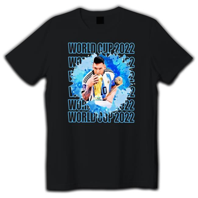 Official 2022 Qatar World Cup Soccer Lionel Messi TShirts