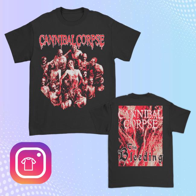 Official Cannibal Corpse Merch The Bleeding Popover Shirt (Black)