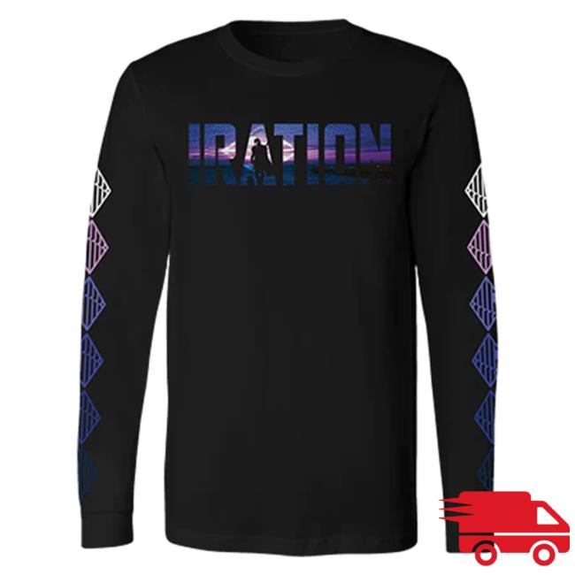 Official Iration Merch Iration Mando Long Sleeve T-Shirts Black Iration Music