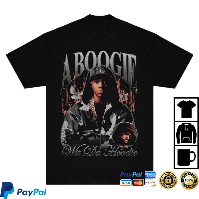 Official Atlantic Records Merch A Boogie Wit Da Hoodie Collage T-Shirt