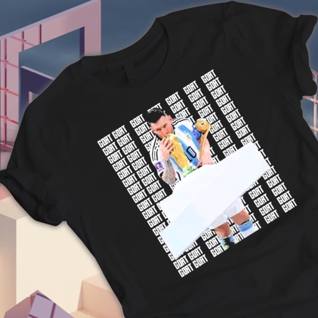 Official Lionel Messi Goat World Cup 2022 Shirt