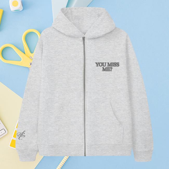 Official Sabrina Carpenter Merch Sabrina Carpenter Miss Me Zip Popover Sweatshirt SabrinaCarpenter