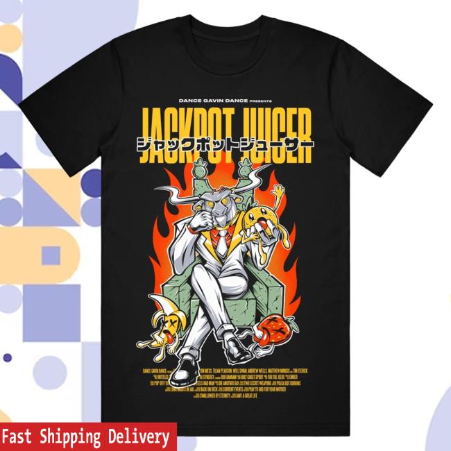 Official Dance Gavin Dance Band Merch Anime Villain Black Shirts DanceGavinDance