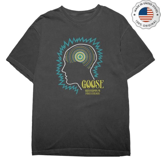 Official Goose The Band Merch Grand Rapids - February 2025 Event New Shirt Goosetheband