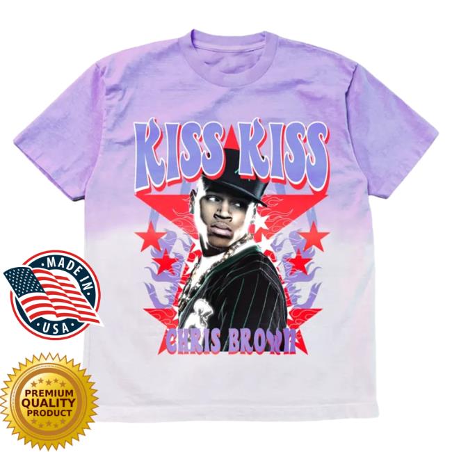 Official Chris Brown Merch Store Shop ChrisBrown Kiss Kiss Hatin Ombre Popover Shirt