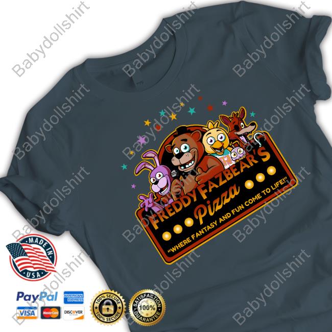 Five Nights At Freddy's Freddy Fazbear's Pizza T-Shirt