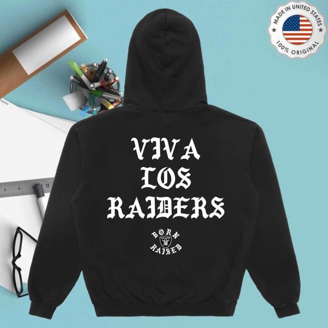 Official Born X Raised Merch Store Born X Raised + Raiders Viva Los Raiders Hoodie: Black BornxRaised