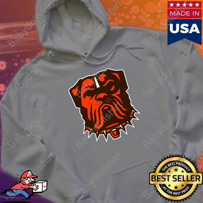 Cleveland Browns Merch Cleveland Browns Dawg Logo Hooded Sweatshirt