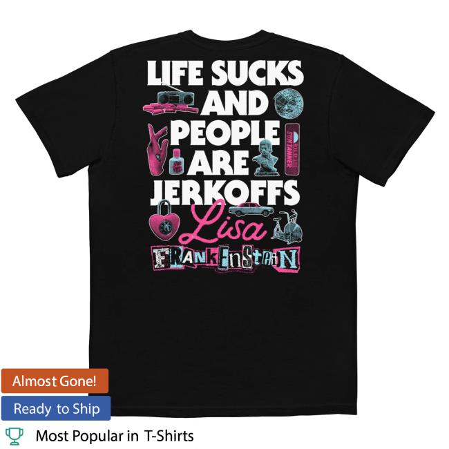 Official Nbc Merch Store Shop Lisa Frankenstein Life Sucks Comfort Colors Shirt 2024