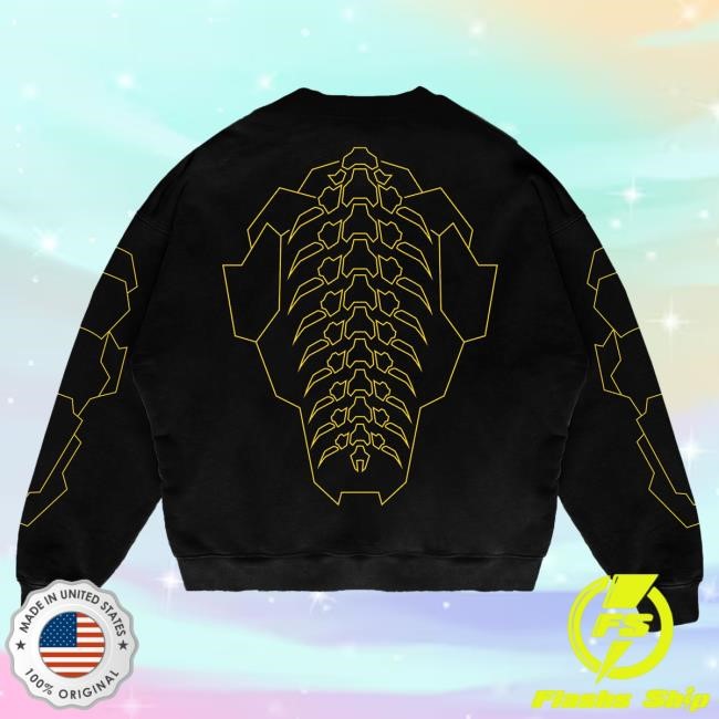 The Official Cloudeelle Cyberspine Yellow Longsleeve Tee