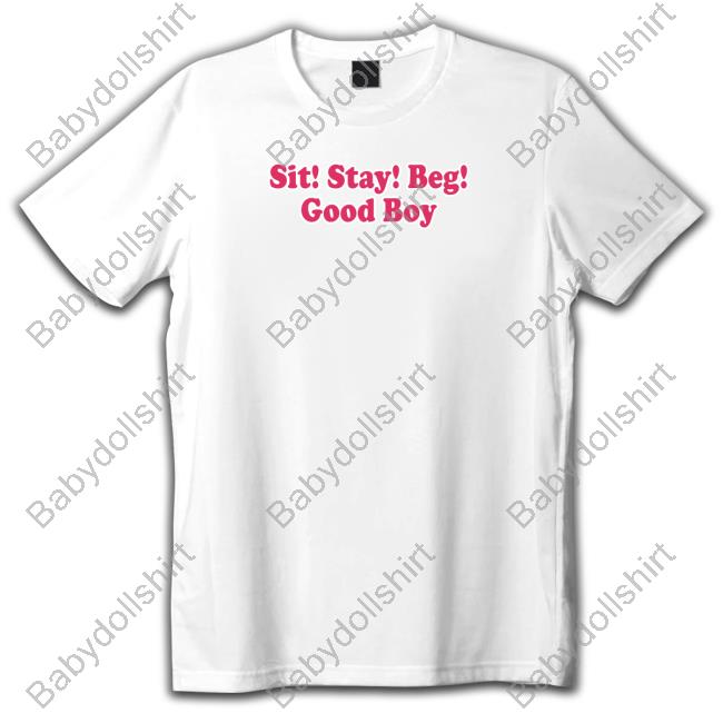 Sit Stay Beg Good Boy Shirts