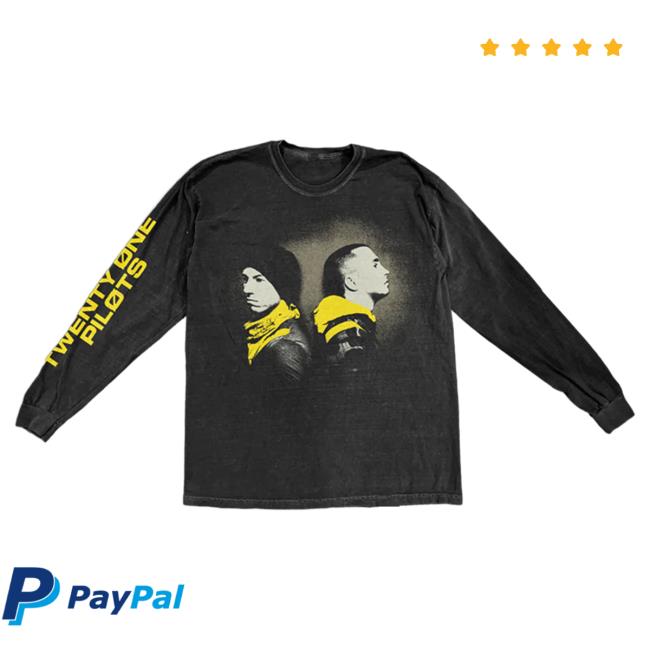 Official 21 Pilots Apparel Clothing Store Merch Twenty One Pilots Back 2 Back Long Sleeve New Shirt TwentyOnePilots 21Pilots Shop