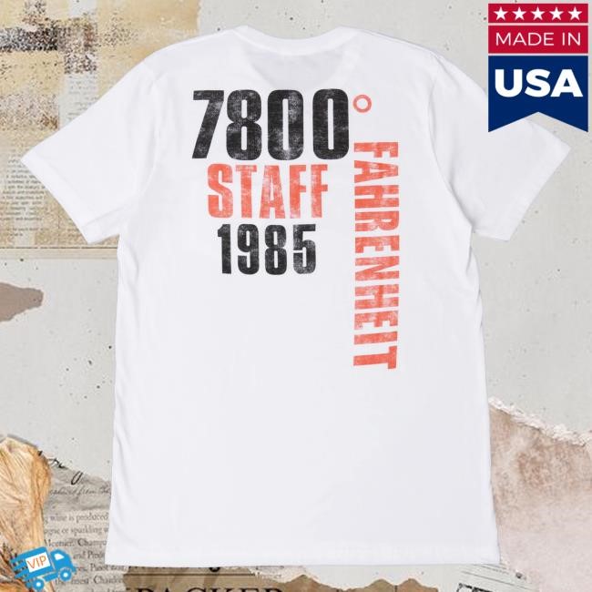 Official Bon Jovi Merch Store Bon Jovi 7800° Fahrenheit Staff Shirts