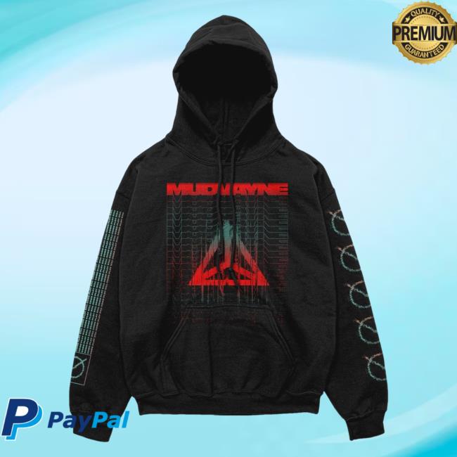 Official Mudvayne Merch Mud Vayne We Come Play,Killl Death Blooms Pull Over Hoodie