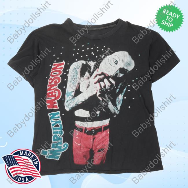 Official Justin Reed Vintage Marilyn Manson Antichrist Superstar Shirts Black Justinreed