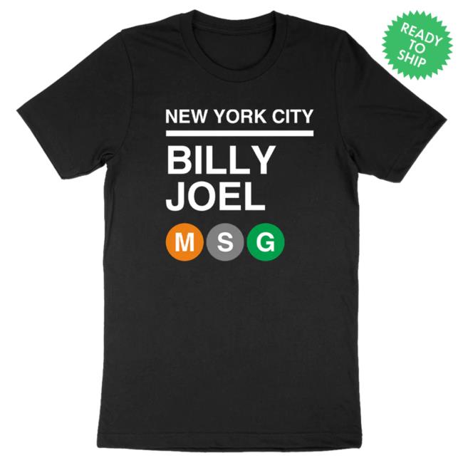 Official Billy Joel Merch Store Billy Joel "MSG Subway" Popover Shirt Billy Joel Shop BillyJoel
