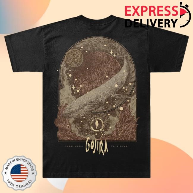 Official Gojira Merch FMTS Golden Tshirt Official Gojira Merch FMTS Golden Tshirt