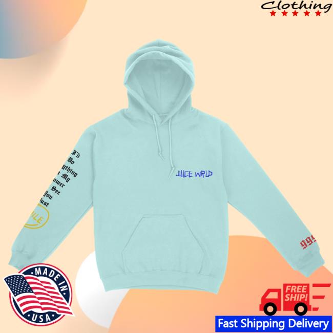 Official 999 Club Juice Wrld Merch Store Smile Crewneck Sweatshirt Mint 999Club Clothing JuiceWrld