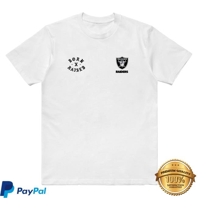Official Born X Raised Merch Store Shop Born X Raised + Raiders Emblem Rocker Tees: Black BornxRaised