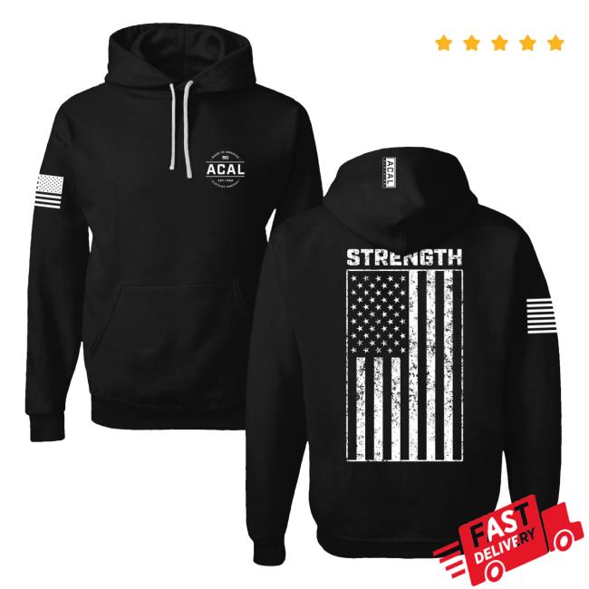 Official Acal Clothing Shop Merch American Strength Pullover Sweatshirt