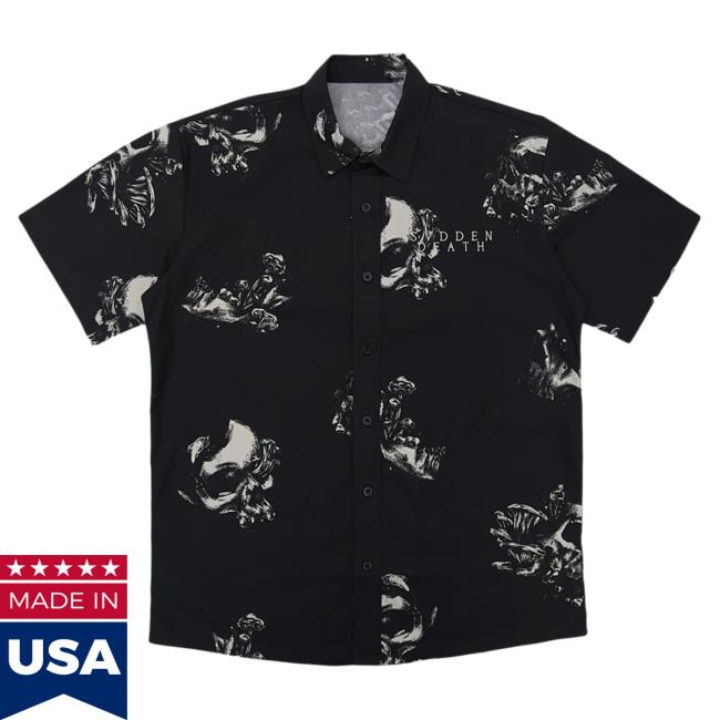 Official Svdden Death Merch Rot Button Up Shirt Svddendeath