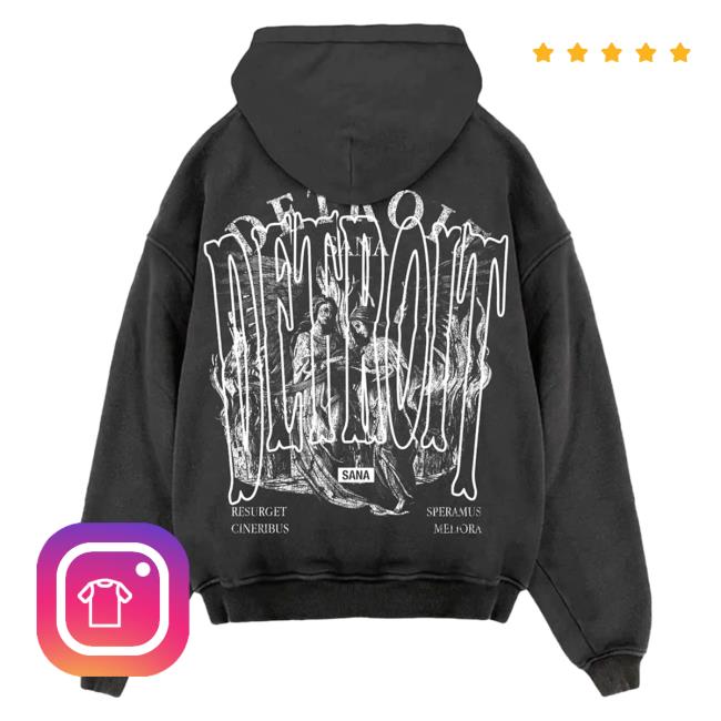 Official Sana Detroit Red Wings Sana Detroit 313 Capsule Hood - Vintage Black
