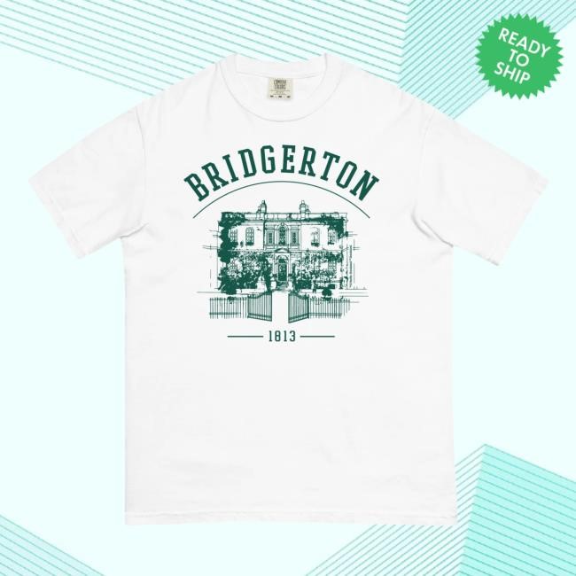 Bridgerton House Comfort Colors Short Sleeve Shirt [Green House]