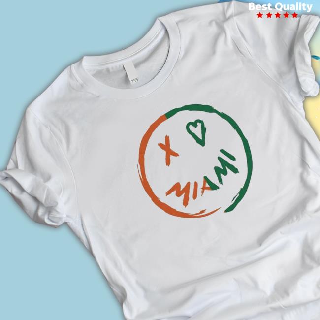 Official X Love Miami Smiley Hoodie