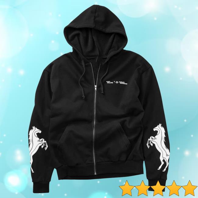 Official Post Malone Merch Store Post Malone Post Malone X H-D Horsepower Full Zip Pull Over Hoodie Post Malone Apparel Clothing Shop PostMalone