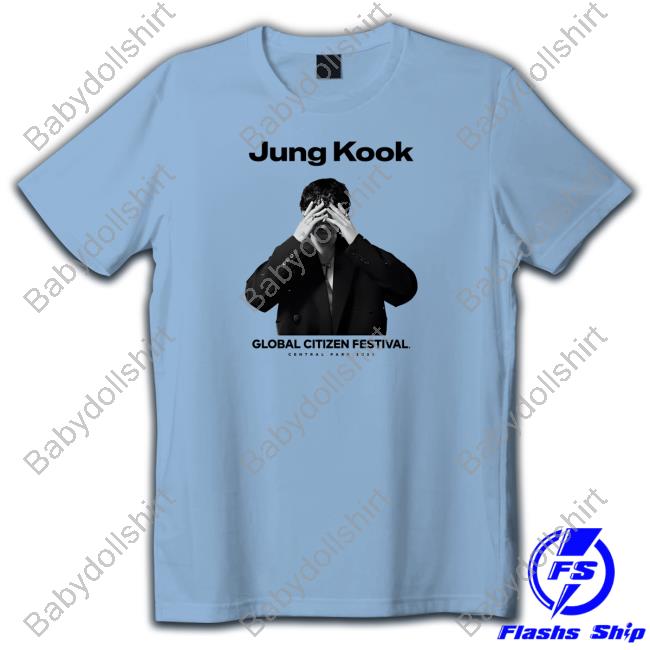 Official Global Citizen Merch GCF 2023 Jung Kook T-Shirt Jungkook Charts