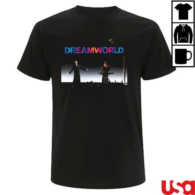 Pet Shop Boys Merch Shop Dreamworld 2024 European Tour S/S Shirt Black