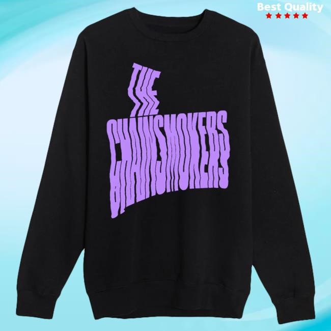 Official The Chainsmokers Merch The Chainsmokers "So Far So Good" Distorted Hoodie
