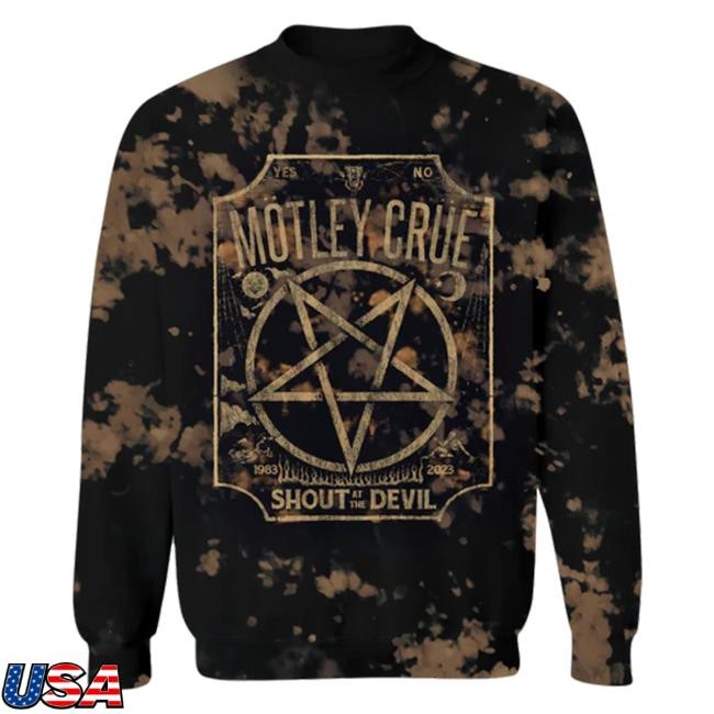 Official Motley Crue Merch Store Mötley Crüe Ouiji Board Dye Sweatshirt