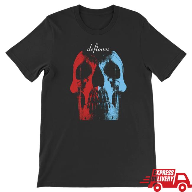Official Deftones Merch Store Deftones Split Skull Logo Attractive Shirt Deftones Shop