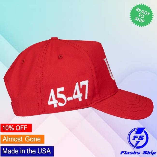 Official Donald Trump Merch Store USA 45-47 Cap Red