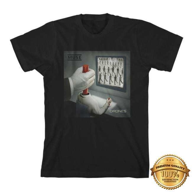 Official Muse Clothing Store Drones album Art Shirt | Muse