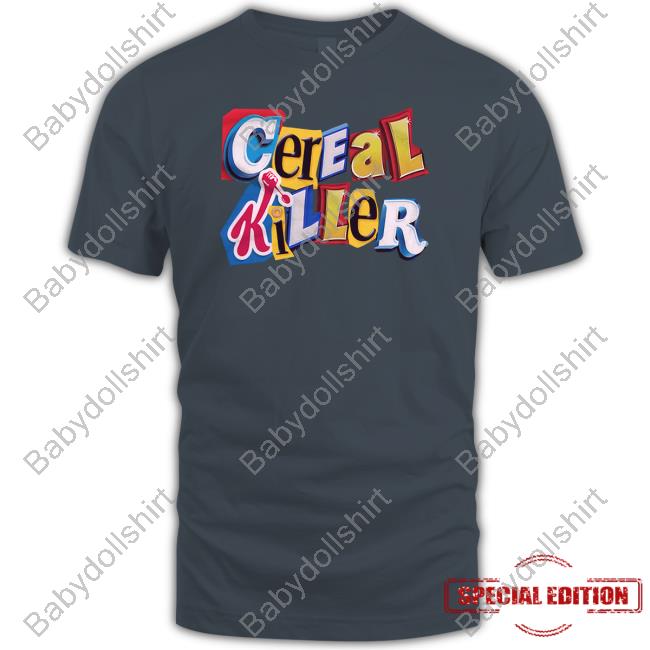 Cereal Killer Ransom Note T Shirt
