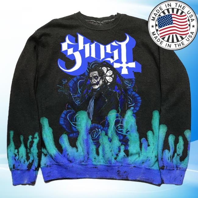 Official Ghost Band Rock Backstreet Merch Store Shop Darkness Custom Flames Custom Dye Sweatshirts Backstreetmerch