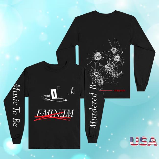 Official Eminem Slim Shady Clothing Shop Store Mtbmb Crime Scene Long Sleeve Tee Shirt Black SlimShady Merch