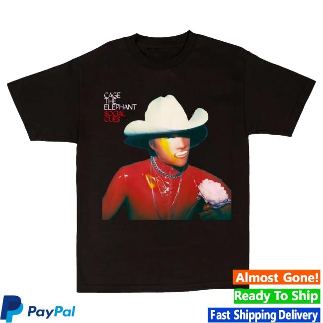 Official Cage The Elephant Merch Social Cues Latex Cowboy Tees