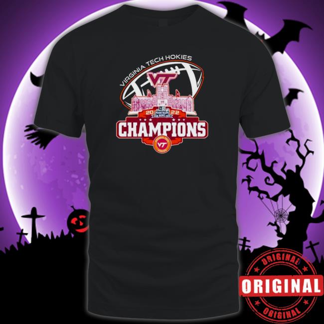 Official Virginia Tech Hokies City Pinstripe Bowl City 2022 Champions Tee Shirts