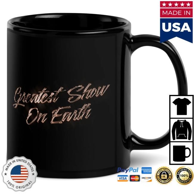 Breezy Bowl Greatest Show On Earth Black Glossy Mug Official Chris Brown Merch Store Official Chris Brown