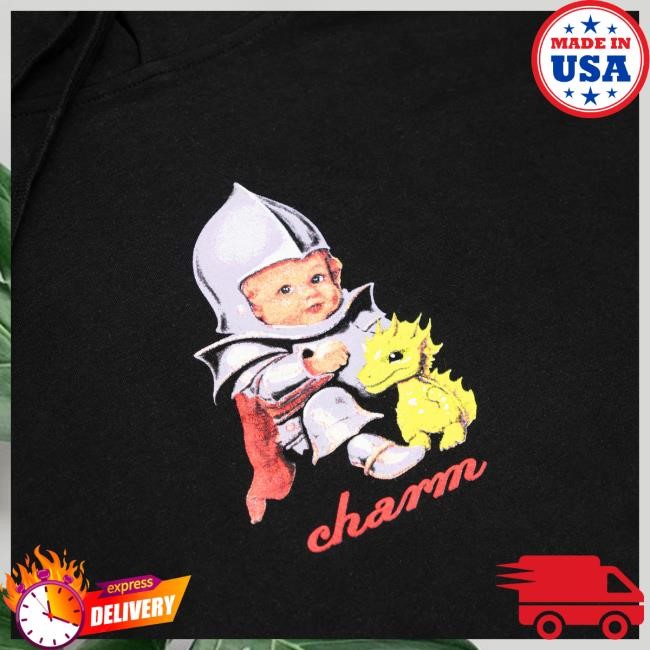 Official Clairo Merch Store Shop Clairo Charm Baby Knight Sweatshirts (Black)