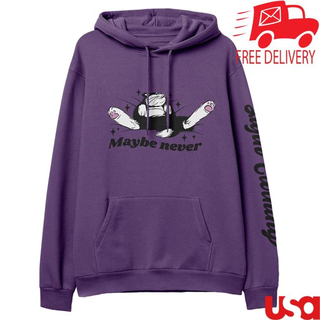 Official Yujin Clothing Maybe Never Crew Purple